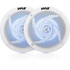 Pyle 6.5" Marine Speaker Pair Led Lights, PLMRS63WL PLMRS63WL